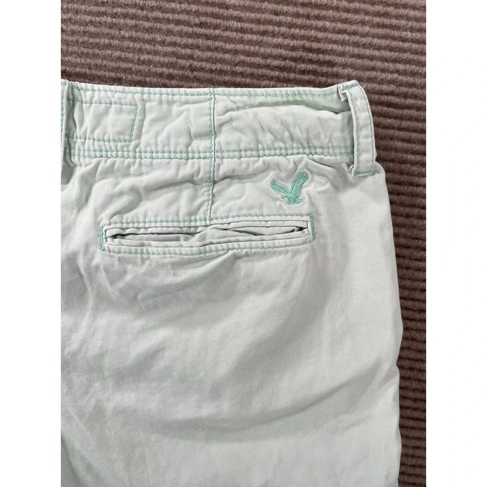 American Eagle Outfitters Prep Shorts Mens 28 Mint‎ Green Cotton Chino